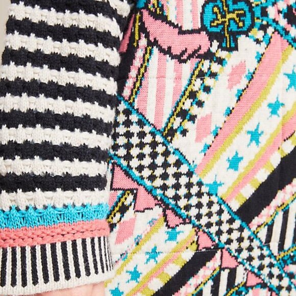 ANTHROPOLOGIE JOSEFANA JACQUARD SWEATER COAT by ALDOMARTINS - Picture 8 of 8